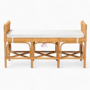 Modern Rattan Bench Chair