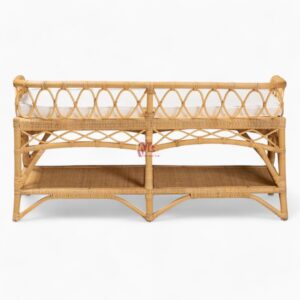 Modern Wicker Rattan Bench Chair