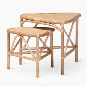 Set of 2 Rattan Coffee Table