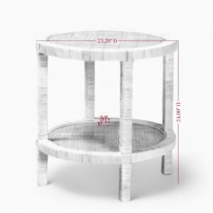 Natural Woven Rattan Coffee Table