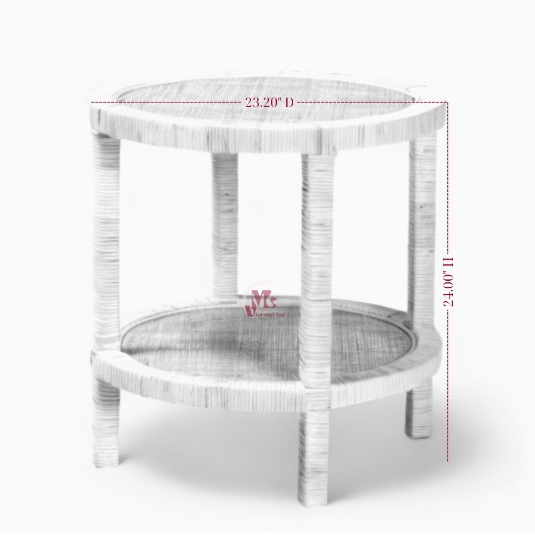 Natural Woven Rattan Coffee Table