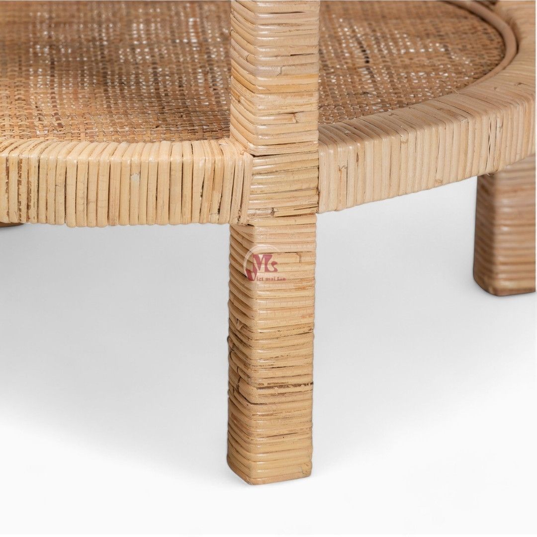 Natural Woven Rattan Coffee Table