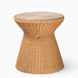 Large Woven Rattan Coffee Table