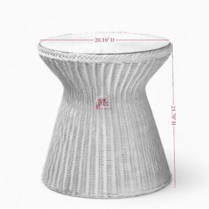 Large Woven Rattan Coffee Table