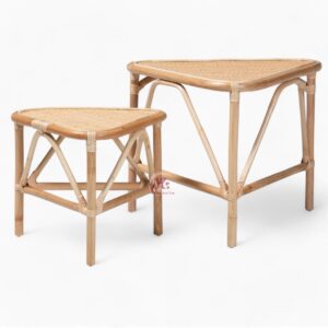 Set of 2 Rattan Coffee Table