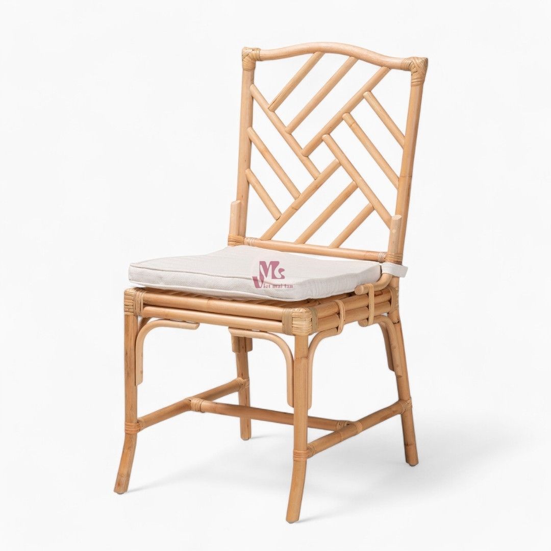High Back Wicker Dining Chair