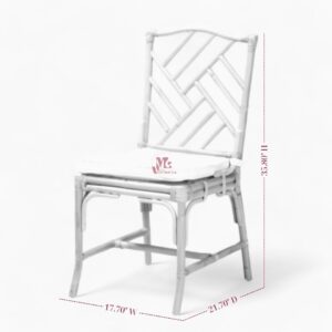 High Back Wicker Dining Chair
