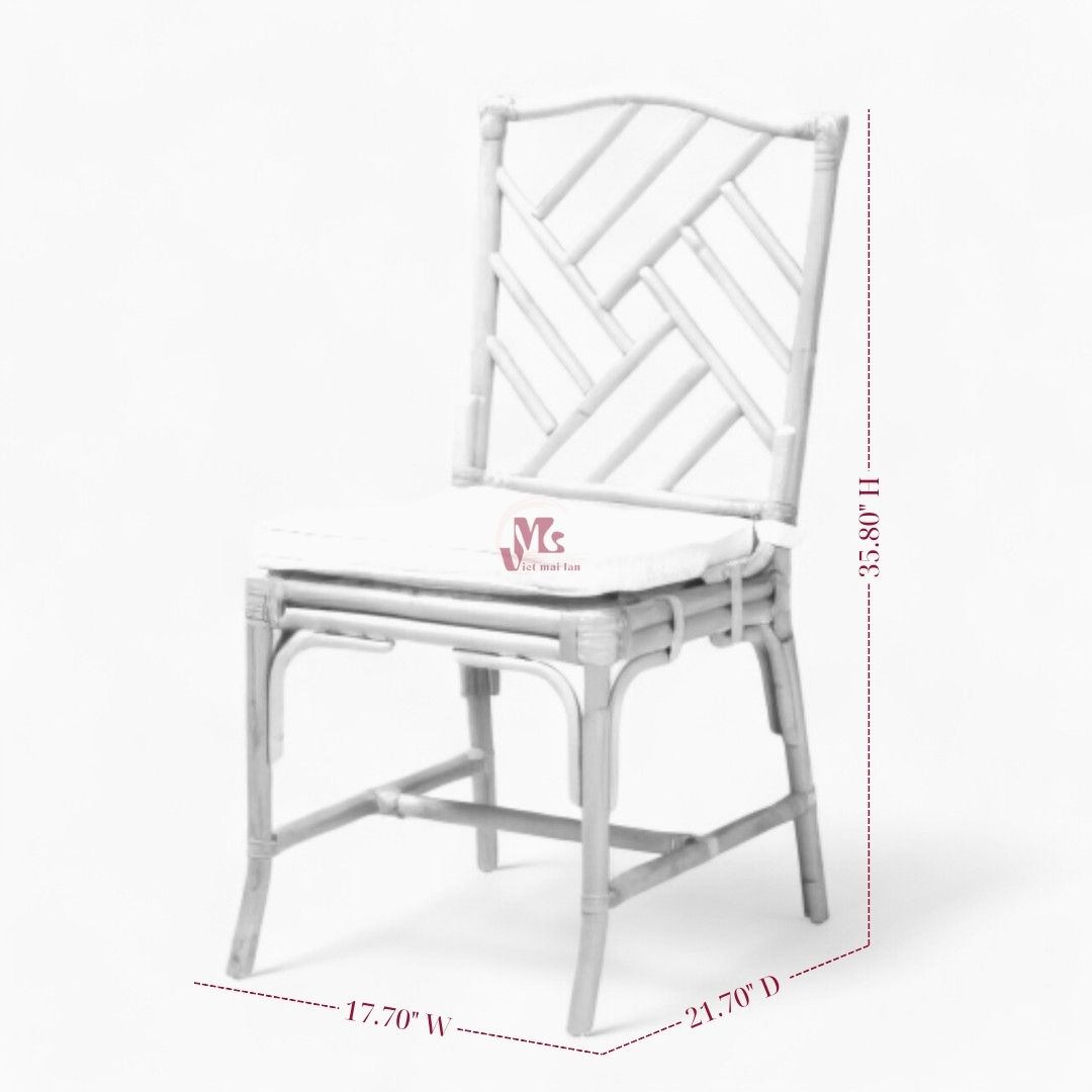 High Back Wicker Dining Chair