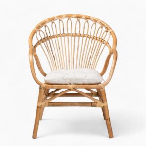 Bohemian Wicker Dining Chair in Natural