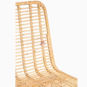 Rattan and Iron Dining Chair