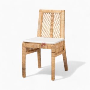 Rattan Dining Chair with Cushion