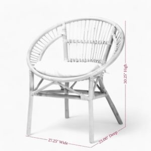 Rattan Dining Chairs for Dining Room Kitchen