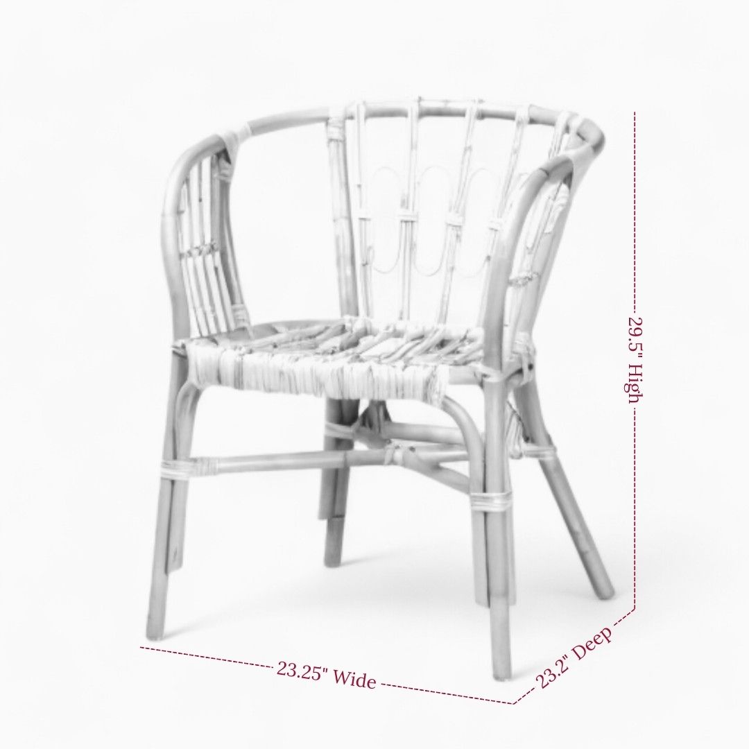 Rattan Accent Dining Chairs