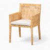 Modern Mid Century Rattan Dining Chairs