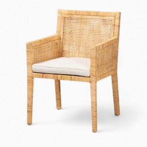 Modern Mid Century Rattan Dining Chairs
