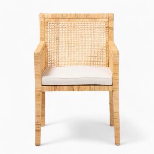Modern Mid Century Rattan Dining Chairs