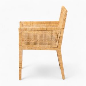 Modern Mid Century Rattan Dining Chairs