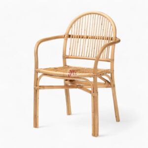 Rattan Wicker Dining Chair with Armrests
