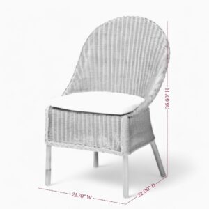 Simple Woven Rattan Dining Chair