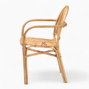 Rattan Wicker Dining Chair with Armrests
