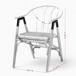 Simple Wicker Rattan Dining Chair