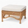 Rattan Footstool with Cushion