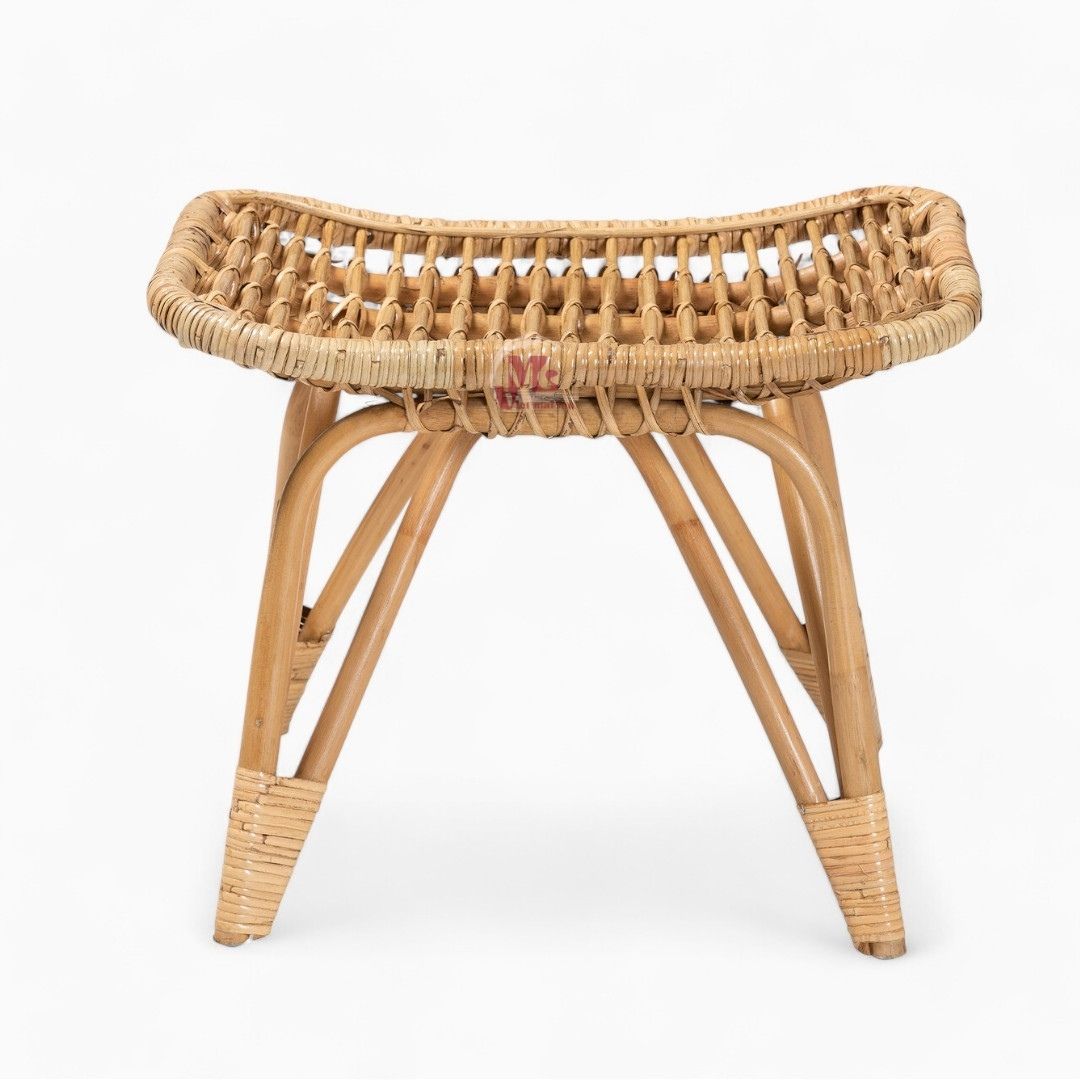 Wicker Rattan Footstool