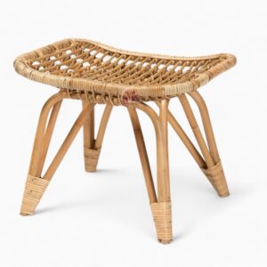 Wicker Rattan Footstool
