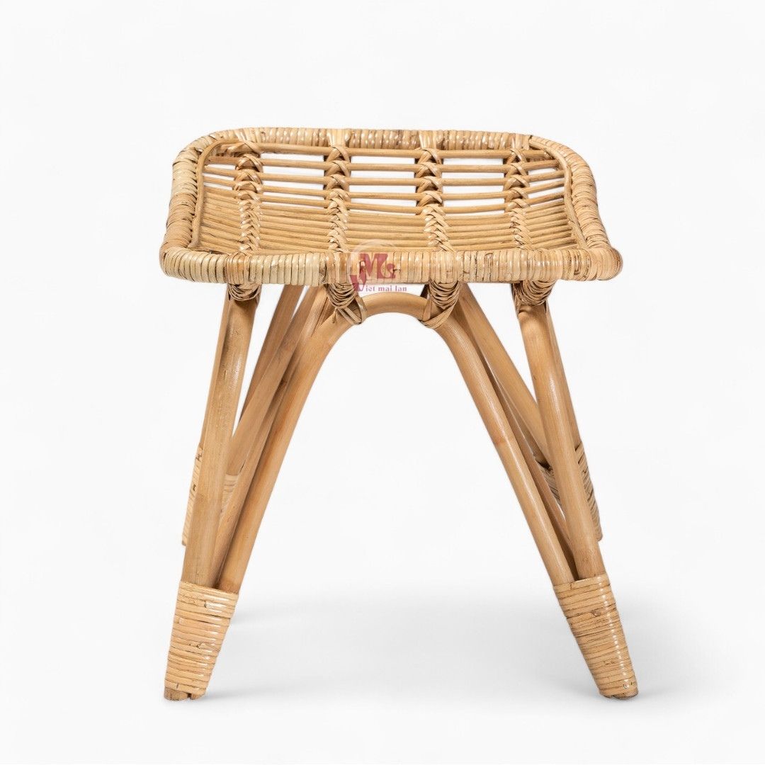 Wicker Rattan Footstool