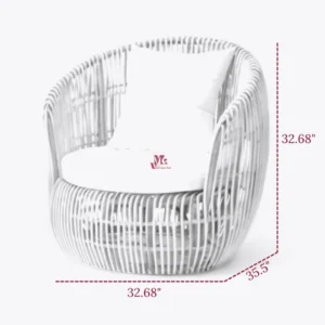 Natural Rattan Lounge Chairs