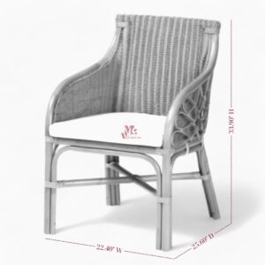 Brown Wicker Rattan Lounge Chair