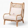 Rattan Lounge Chair with Cushion