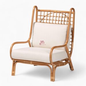 Rattan Lounge Chair with Cushion