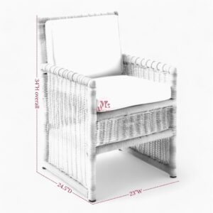 Retro Rattan Arm Chair