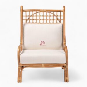 Rattan Lounge Chair with Cushion