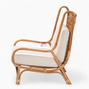 Rattan Lounge Chair with Cushion