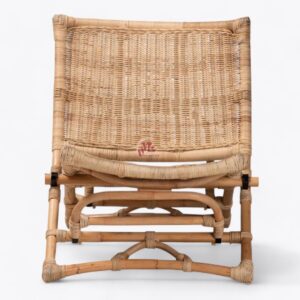 Foldable Woven Rattan Lounge Chair