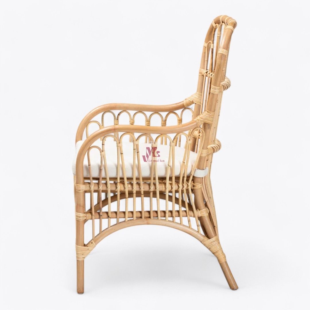 Brown Rattan Arm Chair