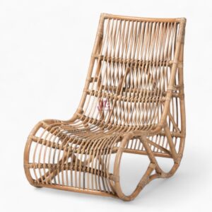 Natural Antique Rattan Lounge Chair