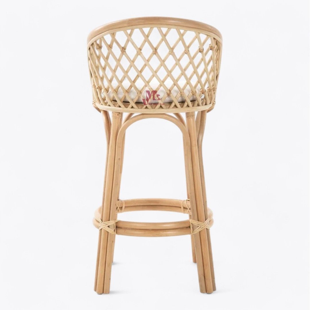 Luxury Rattan Bar Stool