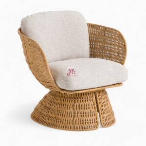 Rattan Lounge Chair Natural