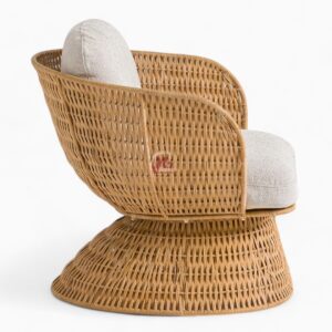 Rattan Lounge Chair Natural