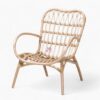 Antique Rattan Lounge Chair