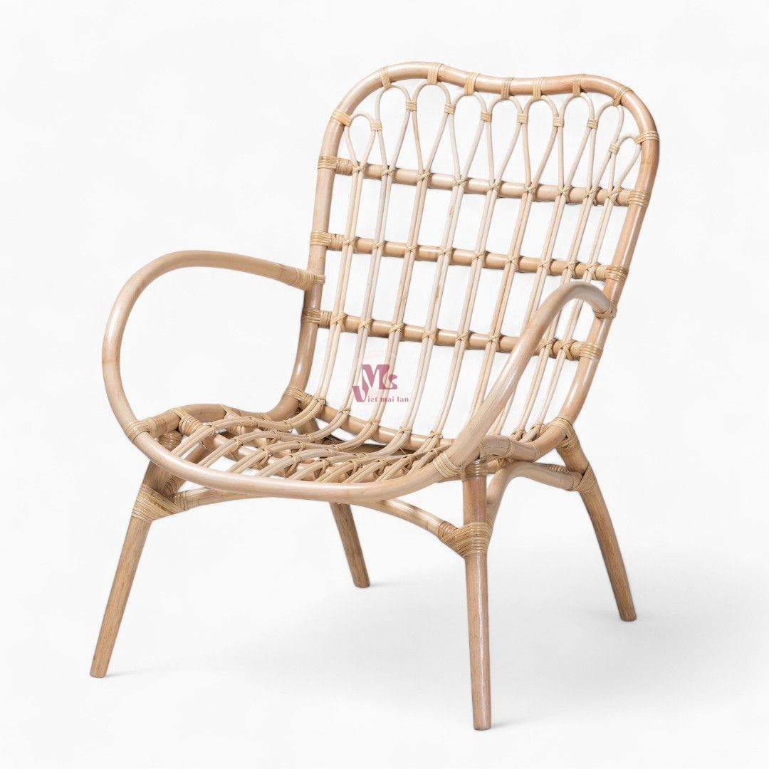 Antique Rattan Lounge Chair