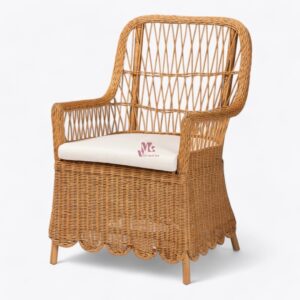 Wicker Accent Rattan Arm Chair