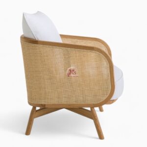 Modern Natural Rattan Lounge Chair