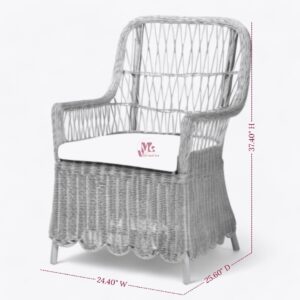 Wicker Accent Rattan Arm Chair