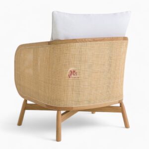 Modern Natural Rattan Lounge Chair