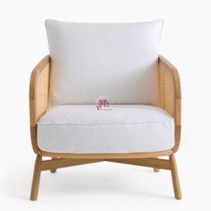 Modern Natural Rattan Lounge Chair