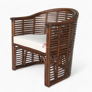 Brown Rattan Lounge Chair